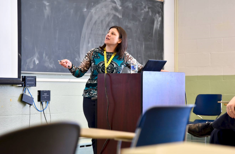 Daniele Gilkes Speaks at a Women's Seminar Series